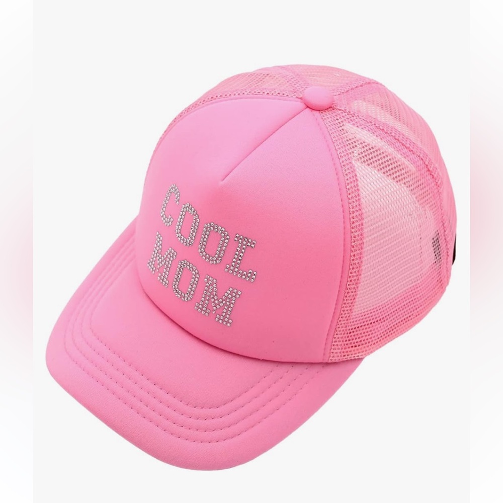C.C Pink 'Cool Mom' Trucker Hat - Picture 3 of 10